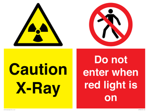 CV7386: Caution X-Ray. Do not enter when red light is on