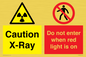 CV7386: Caution X-Ray. Do not enter when red light is on