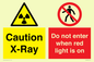 CV7386: Caution X-Ray. Do not enter when red light is on