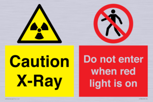 CV7386: Caution X-Ray. Do not enter when red light is on