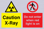 CV7386: Caution X-Ray. Do not enter when red light is on