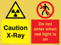 CV7386: Caution X-Ray. Do not enter when red light is on