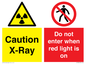 CV7386: Caution X-Ray. Do not enter when red light is on