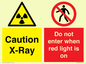 CV7386: Caution X-Ray. Do not enter when red light is on