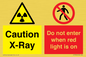 CV7386: Caution X-Ray. Do not enter when red light is on