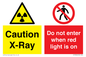 CV7386: Caution X-Ray. Do not enter when red light is on