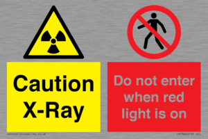 CV7386: Caution X-Ray. Do not enter when red light is on