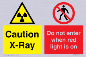 CV7386: Caution X-Ray. Do not enter when red light is on