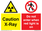 CV7386: Caution X-Ray. Do not enter when red light is on