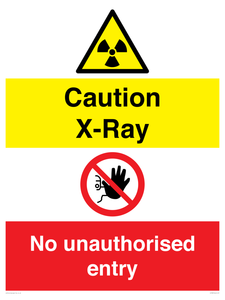 CV7387: Caution X-ray. No unauthorised entry