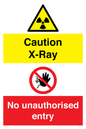 CV7387: Caution X-ray. No unauthorised entry