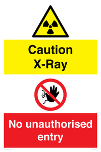 CV7387: Caution X-ray. No unauthorised entry