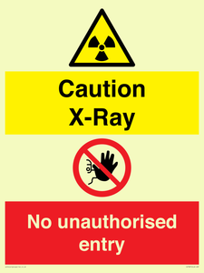 CV7387: Caution X-ray. No unauthorised entry