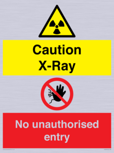 CV7387: Caution X-ray. No unauthorised entry
