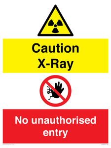 CV7387: Caution X-ray. No unauthorised entry