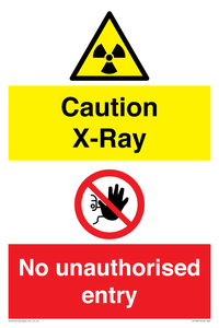 CV7387: Caution X-ray. No unauthorised entry
