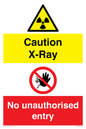 CV7387: Caution X-ray. No unauthorised entry