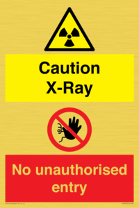CV7387: Caution X-ray. No unauthorised entry