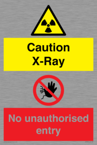 CV7387: Caution X-ray. No unauthorised entry