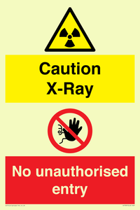 CV7387: Caution X-ray. No unauthorised entry