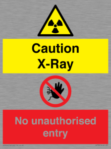 CV7387: Caution X-ray. No unauthorised entry