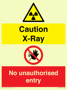 CV7387: Caution X-ray. No unauthorised entry