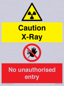 CV7387: Caution X-ray. No unauthorised entry