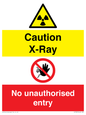 CV7387: Caution X-ray. No unauthorised entry