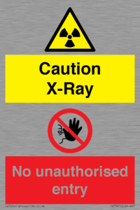 CV7387: Caution X-ray. No unauthorised entry