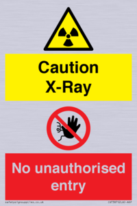 CV7387: Caution X-ray. No unauthorised entry