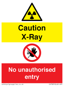 CV7387: Caution X-ray. No unauthorised entry