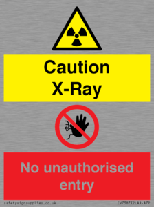 CV7387: Caution X-ray. No unauthorised entry