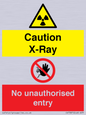 CV7387: Caution X-ray. No unauthorised entry