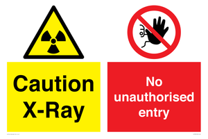 CV7387: Caution X-ray. No unauthorised entry