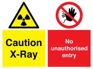 CV7387: Caution X-ray. No unauthorised entry