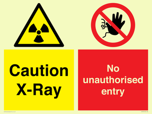 CV7387: Caution X-ray. No unauthorised entry