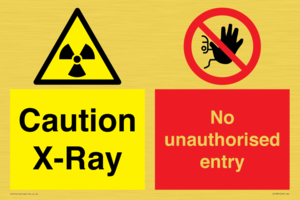 CV7387: Caution X-ray. No unauthorised entry