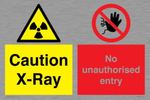 CV7387: Caution X-ray. No unauthorised entry