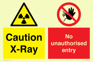 CV7387: Caution X-ray. No unauthorised entry