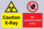 CV7387: Caution X-ray. No unauthorised entry