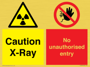 CV7387: Caution X-ray. No unauthorised entry