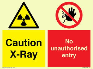 CV7387: Caution X-ray. No unauthorised entry