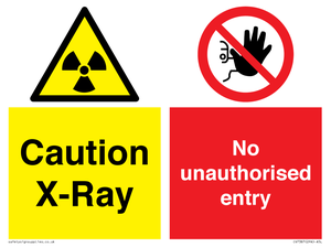 CV7387: Caution X-ray. No unauthorised entry