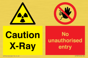 CV7387: Caution X-ray. No unauthorised entry