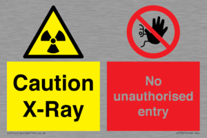 CV7387: Caution X-ray. No unauthorised entry