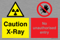 CV7387: Caution X-ray. No unauthorised entry