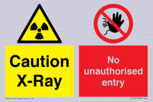 CV7387: Caution X-ray. No unauthorised entry
