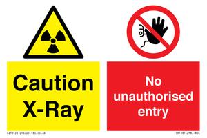 CV7387: Caution X-ray. No unauthorised entry