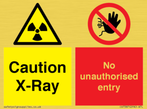 CV7387: Caution X-ray. No unauthorised entry
