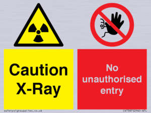 CV7387: Caution X-ray. No unauthorised entry